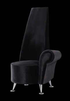 Black, Beige, Red or Brown Microfiber Modern Club Chair [GFCC-S132 Black]