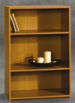 Mission Cherry Finish Modern 3 Shelf Bookcase [CTCBC-SA409595]