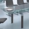 108DT&108CH Dining Table Grey w/Glass Top by American Eagle