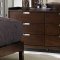 Warm Cherry Finish Contemporary Bedroom w/Optional Items