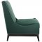 Confident Accent Lounge Chair Set of 2 in Green Velvet by Modway