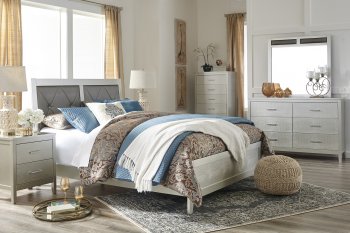 Olivet Bedroom 5pc Set B560 in Silver Finish by Ashley Furniture [SFABS-Olivet-B560]