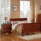 Cherry Finish Traditional 5Pc Bedroom Set w/Queen Sleight Bed