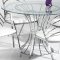 Glass Top & Chrome Base Modern Dining Table w/Optional Chairs
