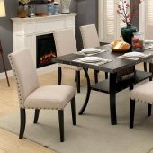 Kaitlin Industrial Dining Room Set CM3323T 7Pc Set in Light Waln