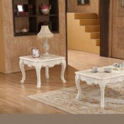 Serena Coffee Table 291 in Pearl White by Meridian w/Options