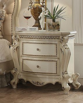 Picardy Nightstand Set of 2 26883 in Antique Pearl by Acme [AMNS-26883 Picardy]