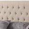 Chloe 300007 Upholstered Bed in Oatmeal Fabric by Coaster
