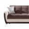 Avella Jennefer Brown Sofa Bed in Fabric by Istikbal w/Options