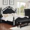Azha Bedroom CM7194BK in Black & Mirror Trim w/Options