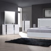 Monet Bedroom Silver by J&M w/Optional Palermo White Casegoods