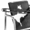 Le Corbusier Style Black & White Pony Genuine Leather Chair