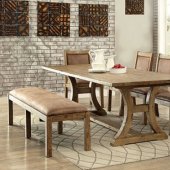 Gianna CM3829T Dining Table in Solid Pine Wood w/Options