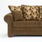 Ferris Chestnut Fabric Modern Living Room Sofa & Loveseat Set