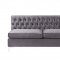 Jaszira Sectional Sofa 6Pc 57370 in Gray Velvet by Acme