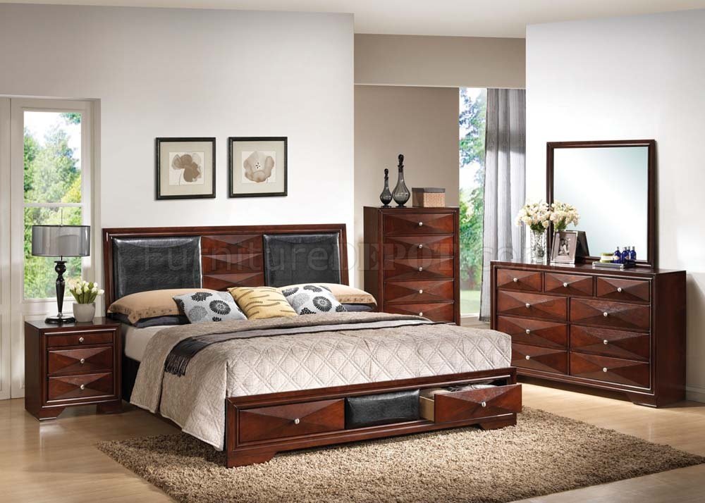 Windsor 21920 Bedroom in Walnut by Acme w/Options - Click Image to Close