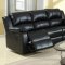 7261 Power Reclining Sofa in Black Bonded Leather w/Options