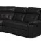 Cobalt Motion Sectional Sofa in Black Leather Gel by Amalfi