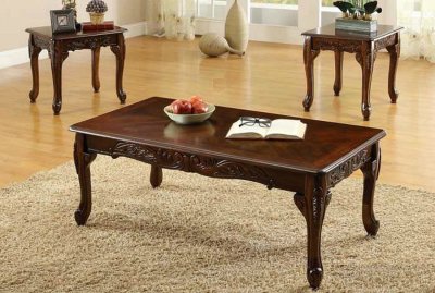 CM4914 Cheshire Coffee Table & 2 End Tables in Cherry