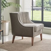 Hames Accent Chair in Cream Fabric by Bellona