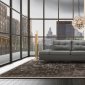 Leonardo Sectional Sofa in Grey Leather by J&M w/Storage