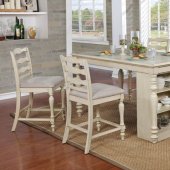 Theresa Counter Ht Dining Table CM3912PT in Antique White
