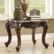 Beredei Coffee Table 81675 in Antique Oak & Marble by Acme
