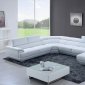430 Sectional Sofa in White Leather by ESF