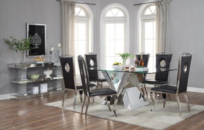 Noralie Dining Table 71280 by Acme w/Optional 62078 Chairs