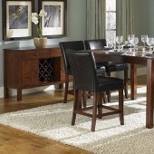 Cherry Finish Counter Height Contemporary Dining Table w/Options