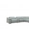 Hartley Power Motion Sectional Sofa Light Gray by Beverly Hills