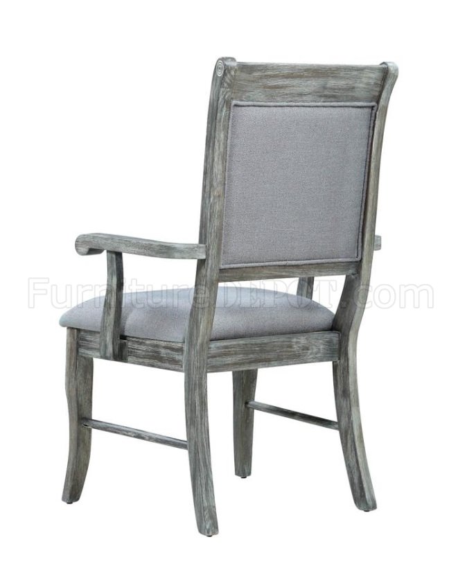Coaster Home Furnishings Darcy Upholstered Padded Set of 2 Weathered Ash Arm Chair Grey 