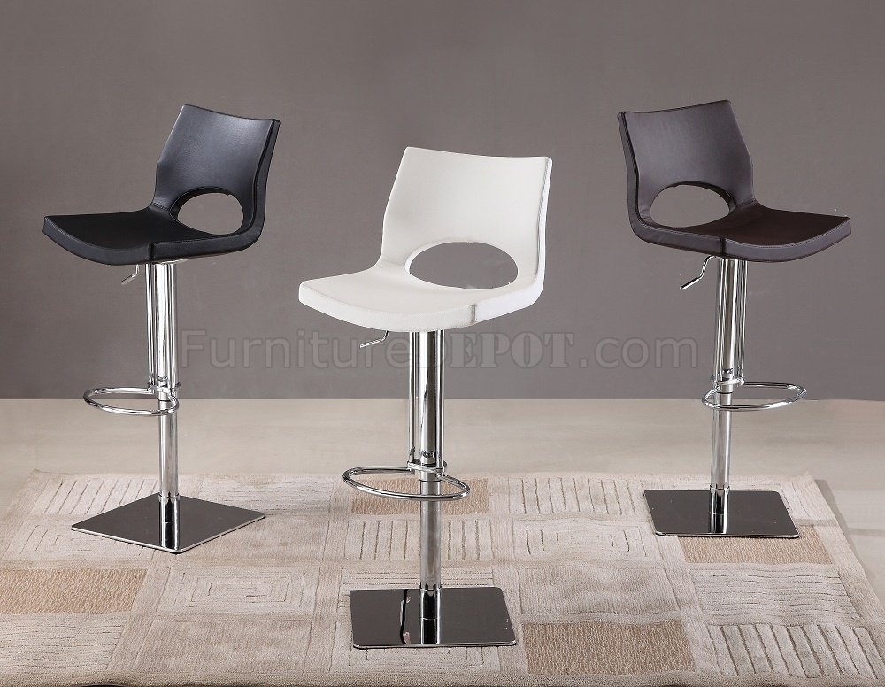 C203-3 Barstool Set of 2 Choice of Color Leatherette by J&M - Click Image to Close
