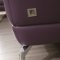 Orchard Sectional Sofa Purple Leather by Beverly Hills