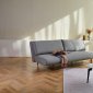 Unfurl Lounger Sofa Bed in Ash Gray 533 by Innovation