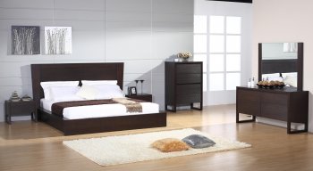 Escape Bedroom by Beverly Hills Furniture in Wenge or Natural [BHBS-Escape]