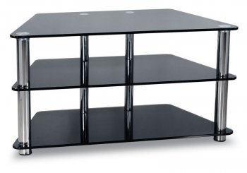 Modern Tv Stand With Three Glass Levels [AHU-TV03]
