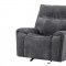 U5990 Motion Sofa & Loveseat Set in Charcoal Fabric by Global