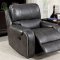 Walter Power Motion Sofa CM6950GY-PM in Gray Leatherette