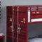 Cargo Twin/Twin Bunk Bed 38280 in Red by Acme