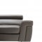 1807 Sectional Sofa in Dark Gray Leather by ESF