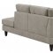 Barton Sectional Sofa 509796 in Toast Fabric by Coaster