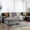 Ferndale Sectional Sofa SM1287 in Gray Chenille Fabric