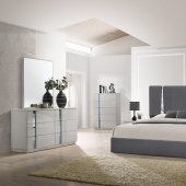 Matissee Bedroom Charcoal J&M w/Optional Palermo Gray Casegoods