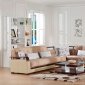 Natural Naomi L. Brown Sectional Sofa by Istikbal