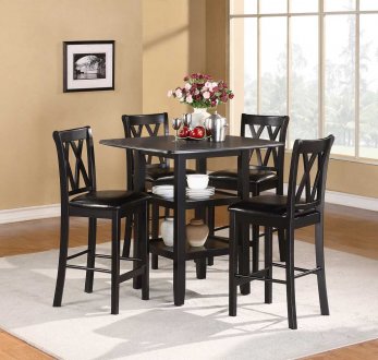 Norman 2514BK-36 5Pc Counter Height Dinette Set by Homelegance