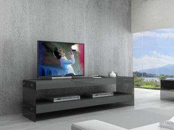 Cloud TV Base in Grey High Gloss by J&M [JMTV-Cloud Grey]
