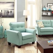 Claire CM6266BL Sofa in Blue Fabric w/Options