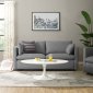 Activate Sofa in Light Gray Fabric by Modway