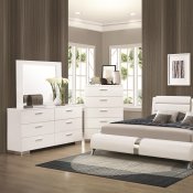 Jeremaine 300345 Bedroom in White by Coaster w/Options